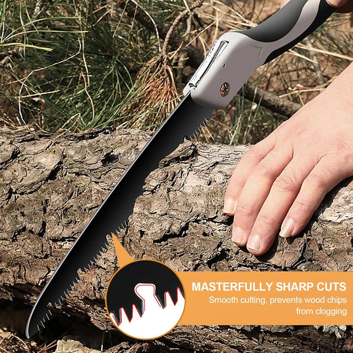 Holzbohrer Manuell Bushcraft, φ25x160mm, Schlangenbohrer Outdoor aus Stahl mit Braune Ledertasche &