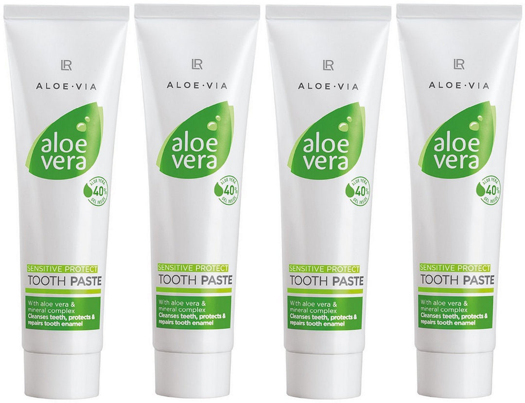 LR ALOE VIA Aloe Vera Schützende Zahnpasta Sensitive (4x 100 ml)