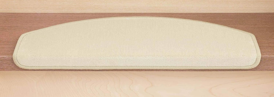 Kettelservice-Metzker Stufenmatten Vorwerk Uni Halbrund 65x24x4cm Sparset Hellbeige 28 Stück, Hellbe