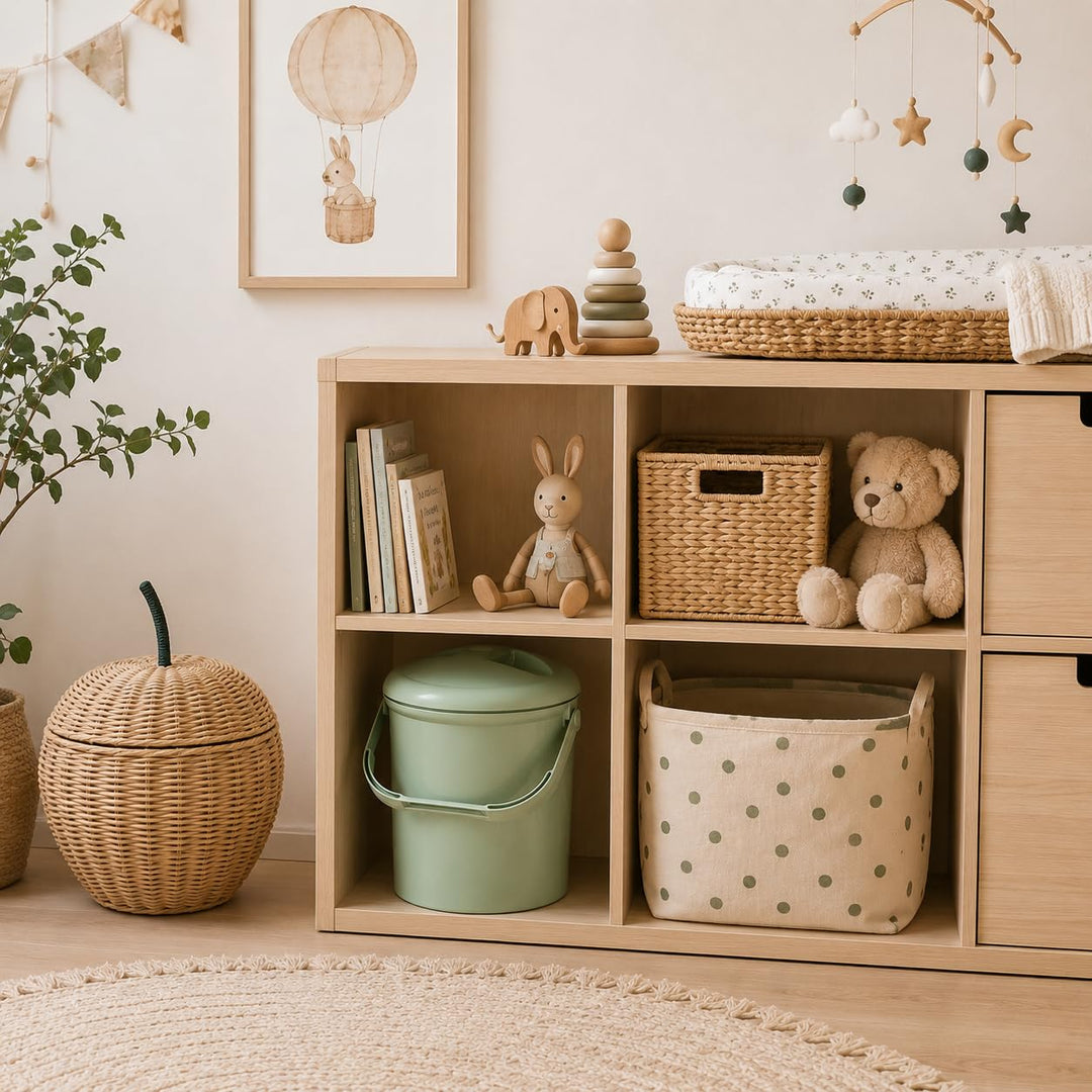 Rotho Babydesign, Bella Bambina, Windeleimer geruchsdicht ohne Nachfüllkassetten, umweltfreundlich &