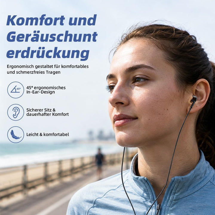 USB-C In-Ear Kopfhörer mit Mikrofon &amp; Lautstärkeregler