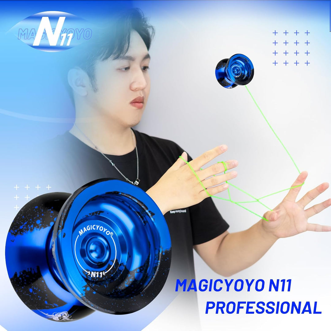 MAGICYOYO Responsive JoJo für Kinder, Professionelles YoYo N11 Plus mit Dual Purpose Modus, Metall J