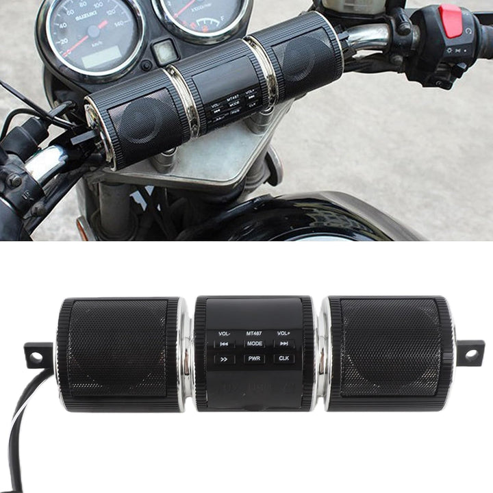 Suuonee Motorrad Audiosysteme, universelle wasserdichte Bluetooth Motorrad Stereo Lautsprecher Bluet