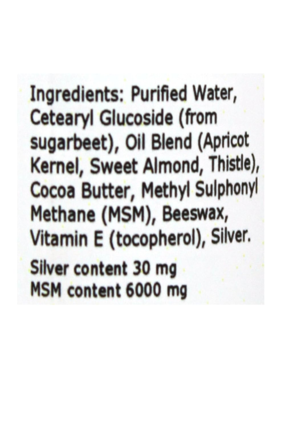 Silber-MSM Crème 30 ml 30 ml (1er Pack), 30 ml (1er Pack)
