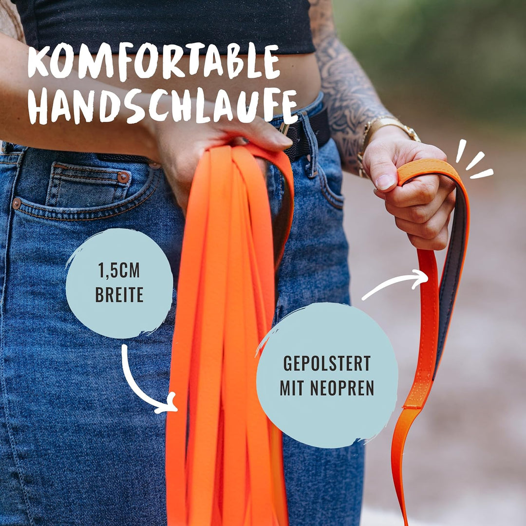 Rudelkönig Schleppleine für Hunde - 5m / 10m - Robuste & wetterfeste Hundeleine für eine erfolgreich