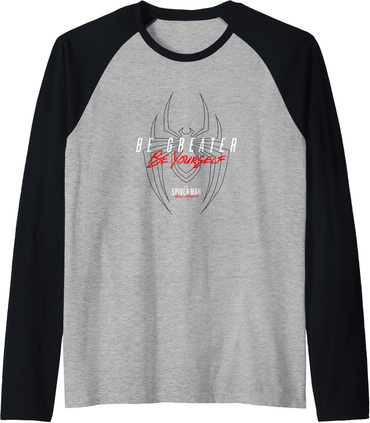 Marvel Spider-Man: Miles Morales Be Greater Be Yourself Raglan