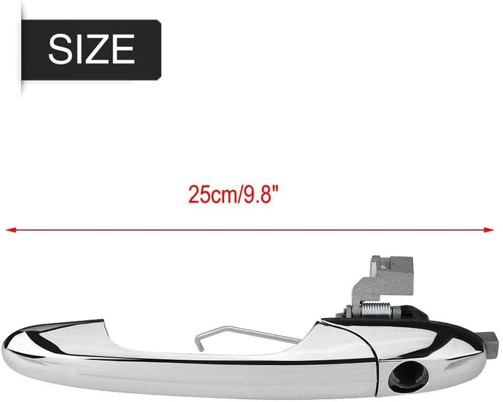 EVGATSAUTO Ersatz Auto Türgriff passend für 500 2012 2013 2014 2015 2016 2017 2018 Chrom 68069943AC