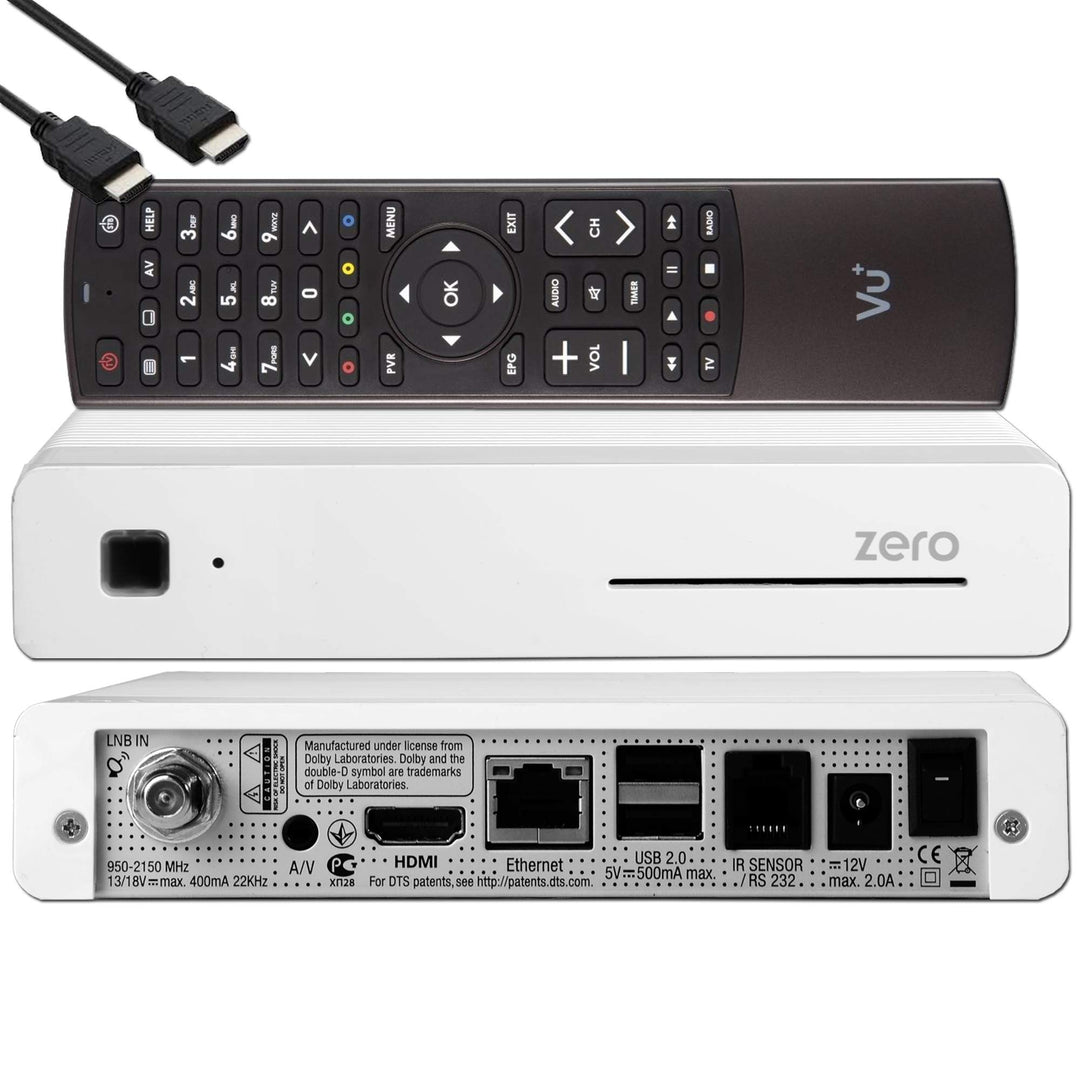 VU+ Zero HW Version 2-1x DVB-S2 Full-HD Sat Tuner E2 Linux Receiver, YouTube, Satellit Receiver mit