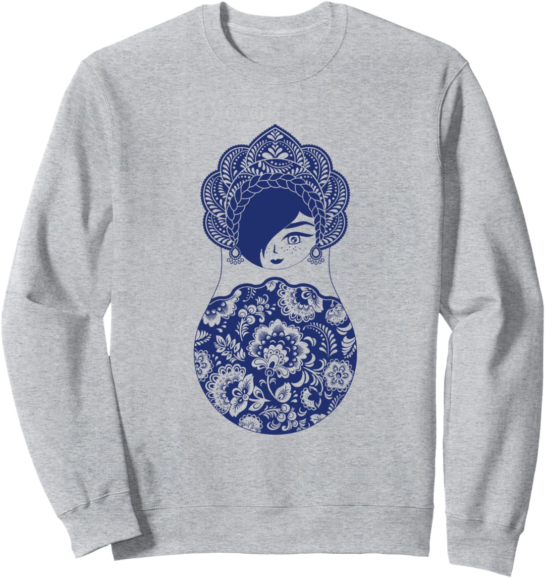 Matroschka Katharina / Kokoschnik / Blumenmuster / Bohemian Sweatshirt