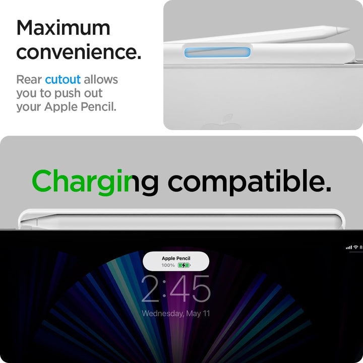 Spigen DA20 Apple Pencil Stifthalter für Pro und 2. Generation Kompatibel mit iPad Pro 11"/ 13", Air