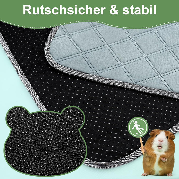 3 Stück pipipads meerschweinchen Wiederverwendbare - Super Saugfähig & rutschfest, Ideales Meerschwe