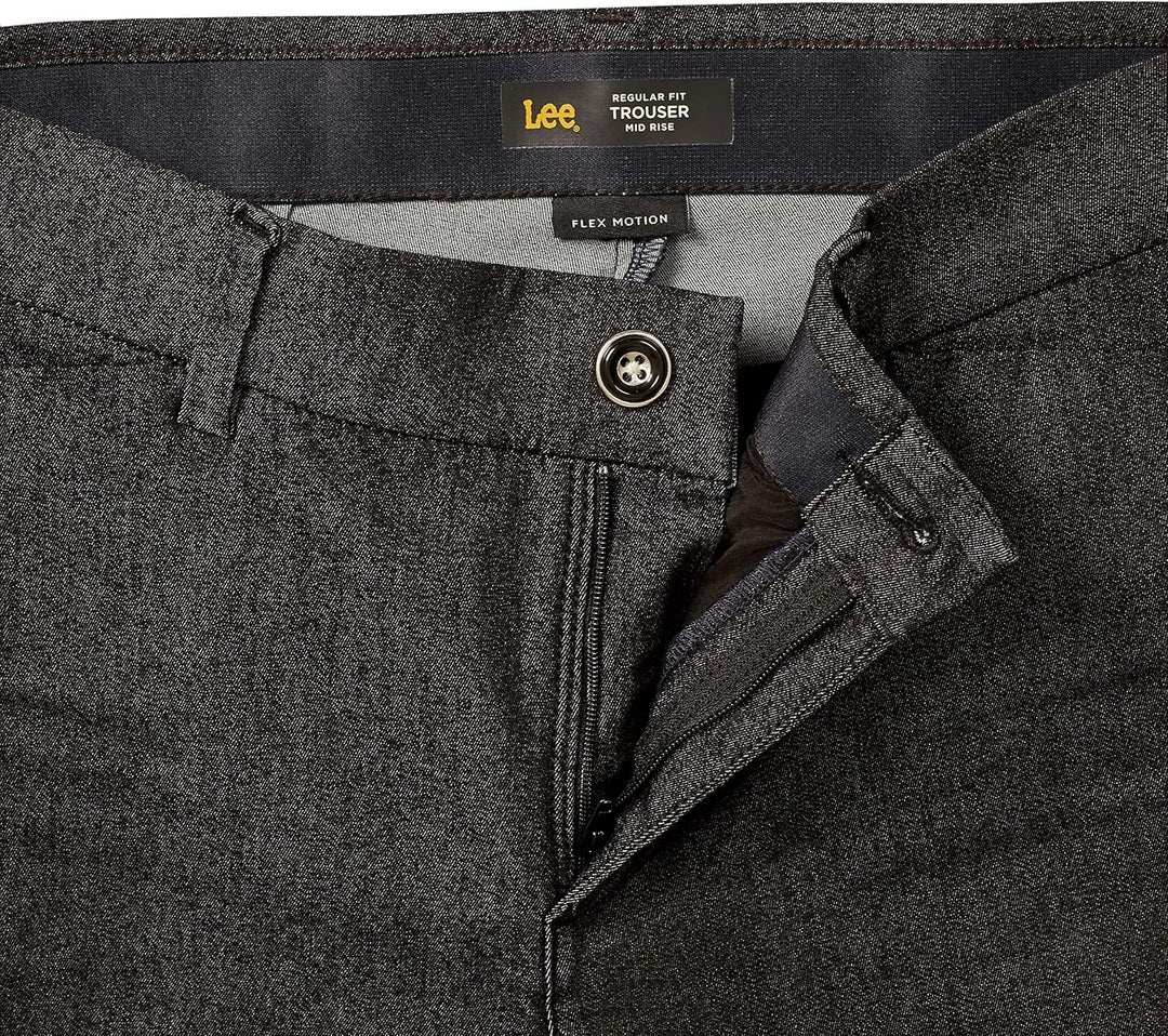 Lee Women's Plus Size Flex Motion Regular Fit Trouser Pant 26 Lang Indigo Rinse, 26 Lang Indigo Rins