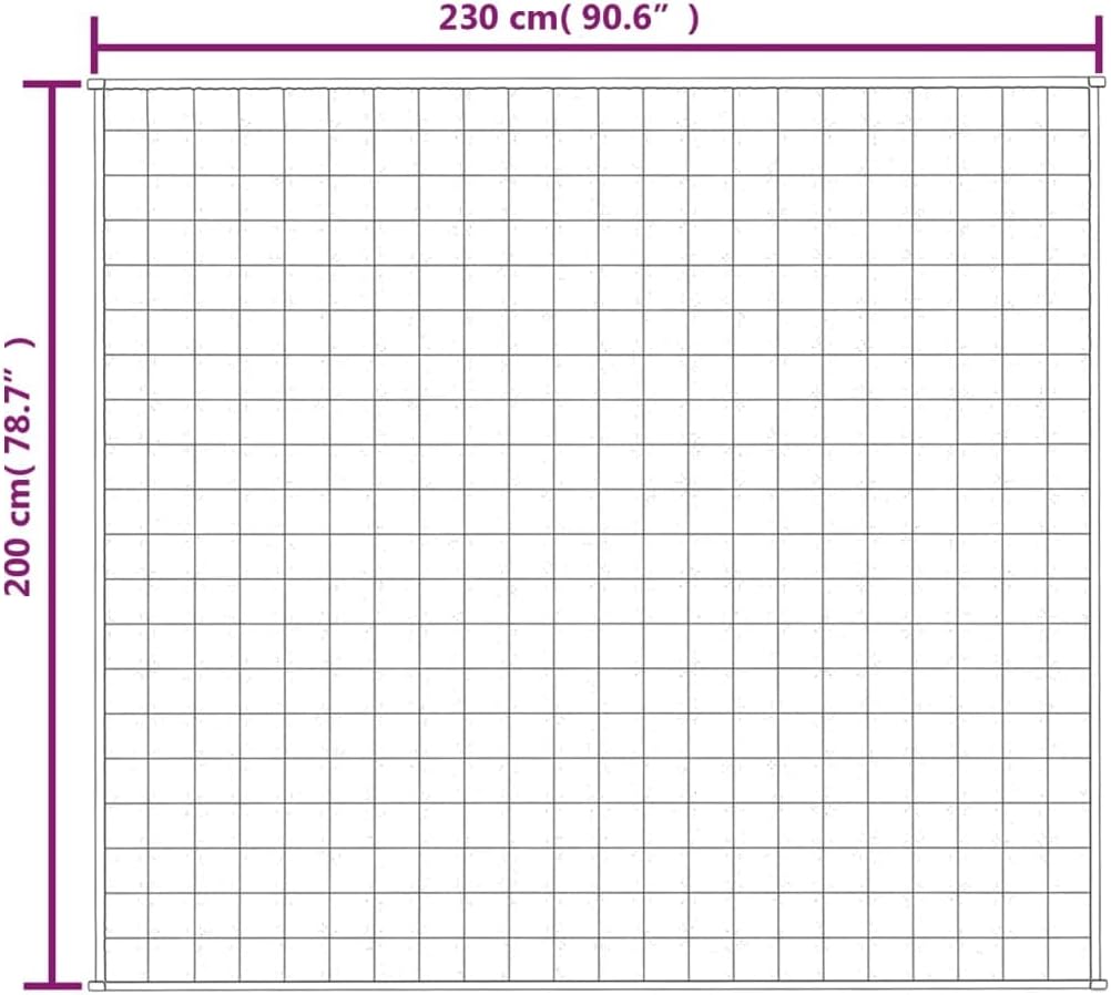 SKM Gewichtsdecke Grau 200x230 cm 9 kg Stoff, Weight: 9.55 kg, 3154786 Grau 200 x 230 cm,9 kg, Grau