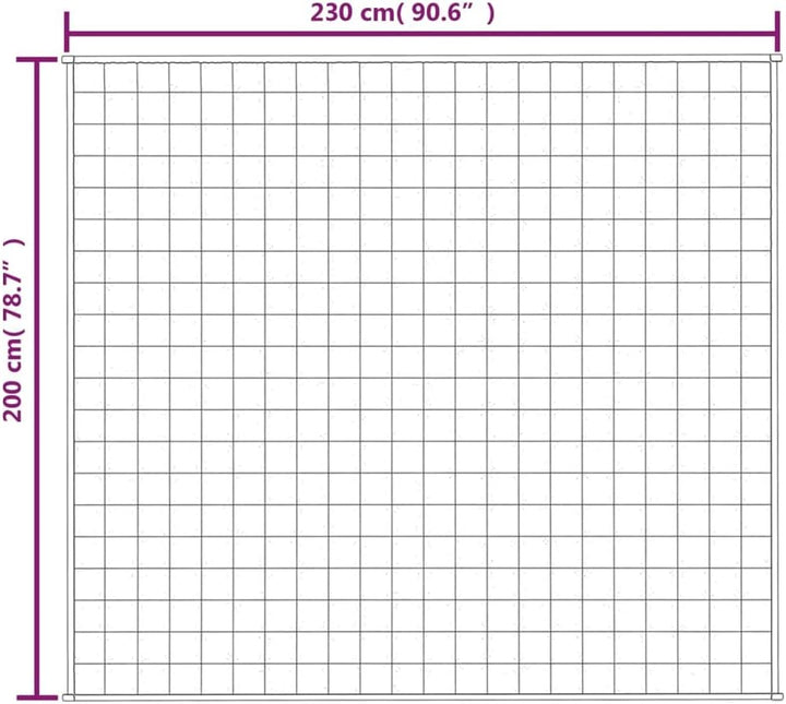 SKM Gewichtsdecke Grau 200x230 cm 9 kg Stoff, Weight: 9.55 kg, 3154786 Grau 200 x 230 cm,9 kg, Grau