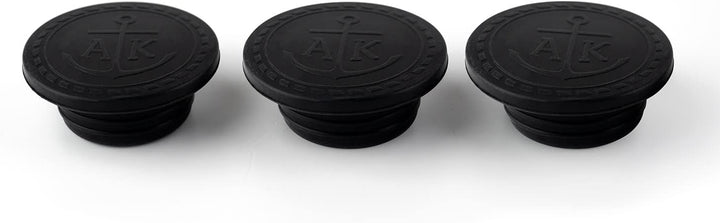 Ankerkraut Streueraufsätze für Korkengläser zum einfachen Dosieren, 3 x 3 verschiedene Lochgrössen,
