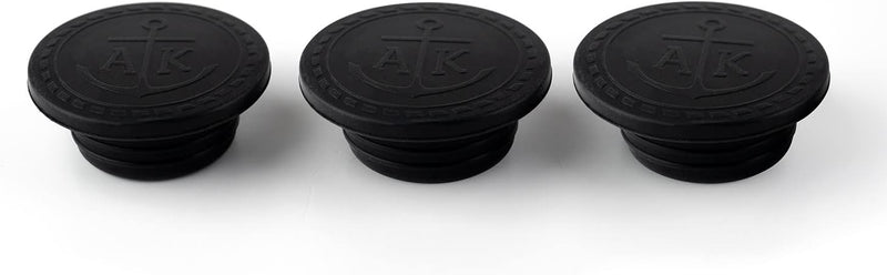Ankerkraut Streueraufsätze für Korkengläser zum einfachen Dosieren, 3 x 3 verschiedene Lochgrössen,