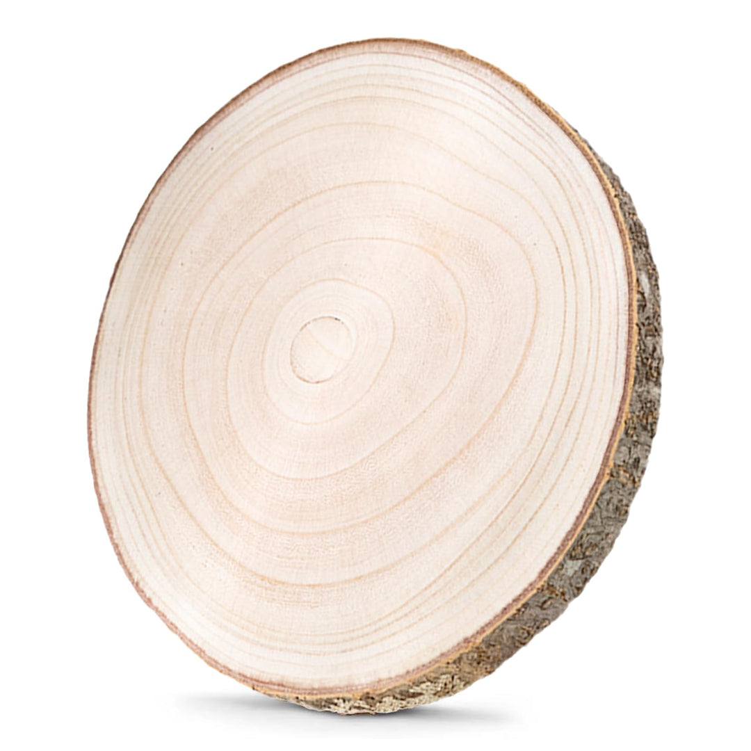 Holzscheiben, 28-32cm Holzscheiben zum Basteln Runde Holzscheibe Untersetzer Holz Log Durchmesser Oh