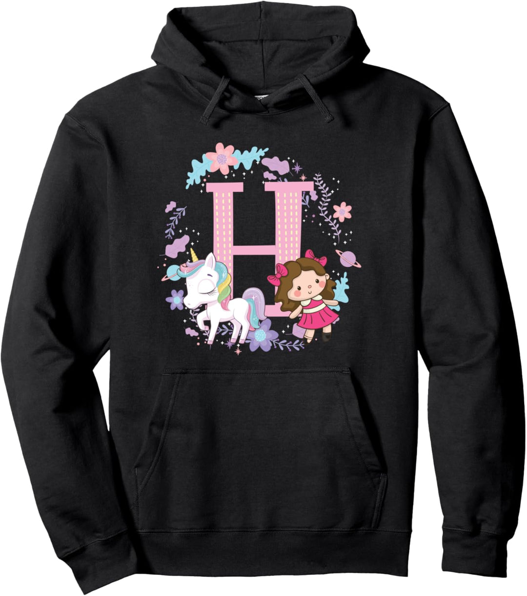 Buchstabe H Alphabet Vorname Nachname Konsonant Geschenk Pullover Hoodie