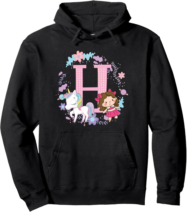 Buchstabe H Alphabet Vorname Nachname Konsonant Geschenk Pullover Hoodie