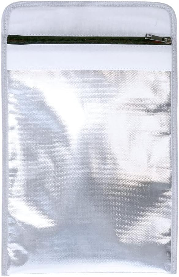 Rottner Fire Proof Bag DIN A4 feuerfeste Dokumententasche Reissverschluss Klettverschluss schützt vo