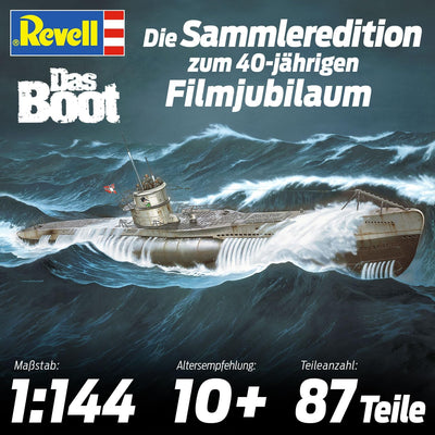 Revell Das Boot Collector's Edition - 40th Anniversary | Exquisiter U 96 Modellbausatz | Nachdruck d