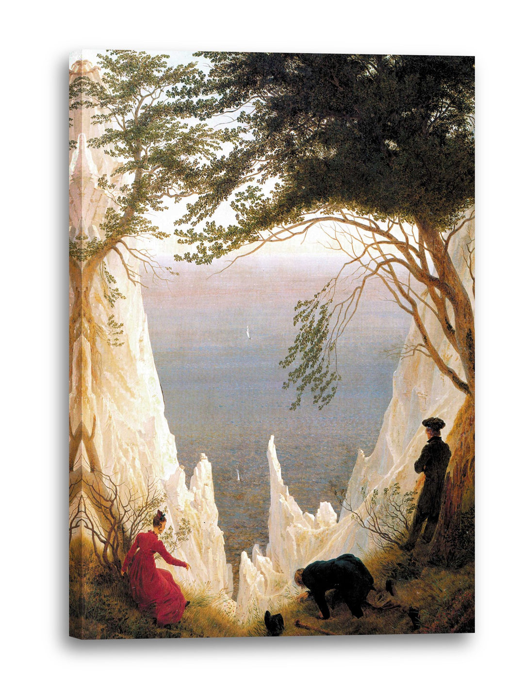 Printed Paintings Leinwand (40x60cm): Caspar David Friedrich - Kreidefelsen auf Rügen 40x60 cm, 40x6