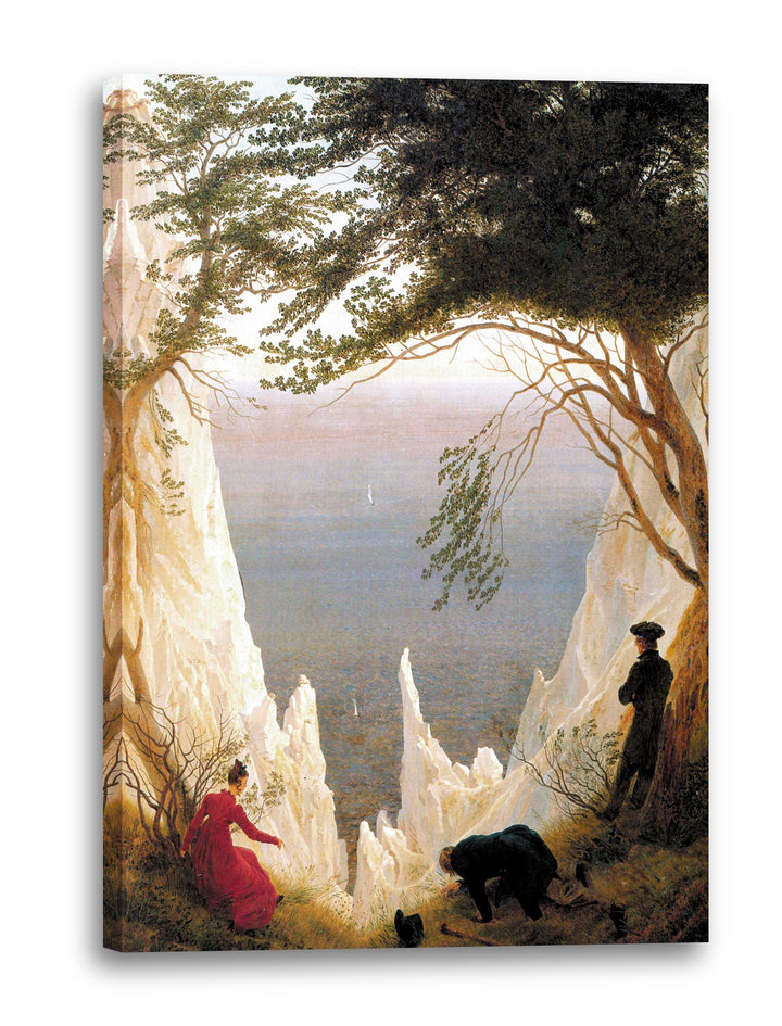 Printed Paintings Leinwand (40x60cm): Caspar David Friedrich - Kreidefelsen auf Rügen 40x60 cm, 40x6