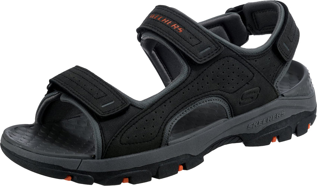 Skechers Herren Tresmen-Garo Open Toe Water Sandal 39.5 EU Black Synthetic, 39.5 EU Black Synthetic