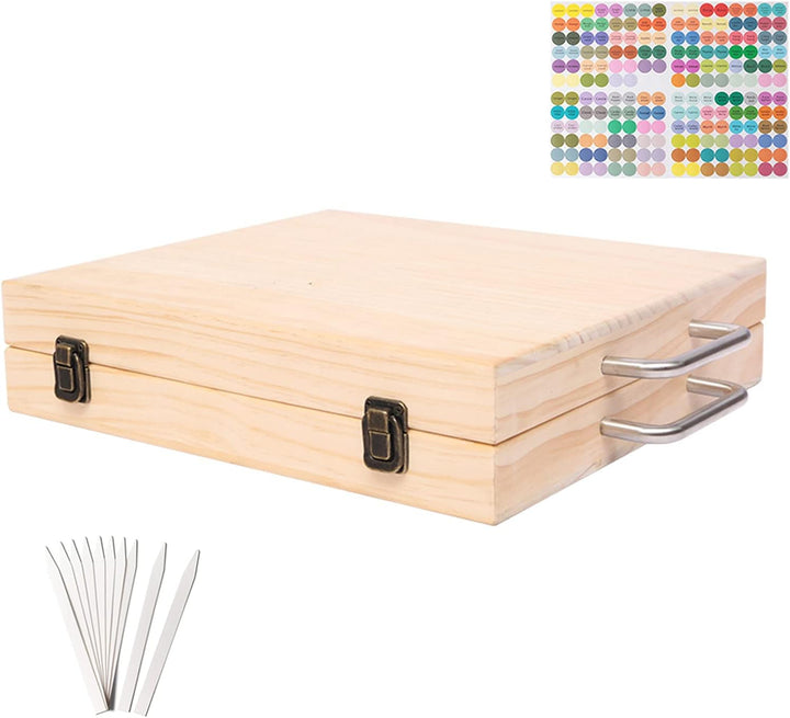 RoseFlower Bambus Ätherisches Öl Organisator Behälter Duftöle Display Ständer, 72 Löcher Aufbewahrun