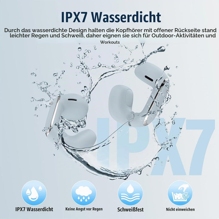 Bluetooth Kopfhörer, Kopfhörer Kabellos Bluetooth 5.4 HiFi Stereo mit ENC Mikrofon, 42Std Spielzeit