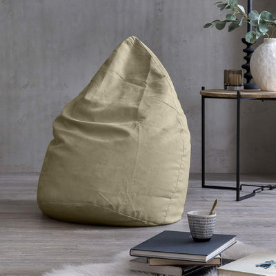 Lumaland Sitzsack Luxury XL Plus 85x65cm | Microvelours Beanbag mit extra weichem & robustem Stoff |