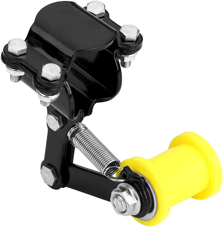 Keenso Motorrad Kettenspanner Einstellbarer Kettenspanner Spanner Schwarz, Schwarz