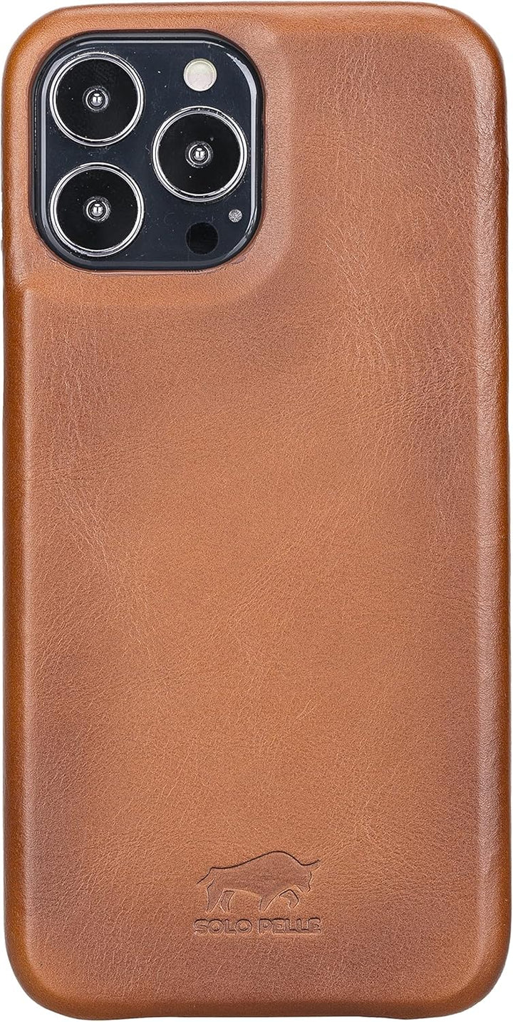 Solo Pelle Lederhülle für das iPhone 13 Pro Max in 6.7 Zoll Princeton Case Leder Hülle Ledertasche B