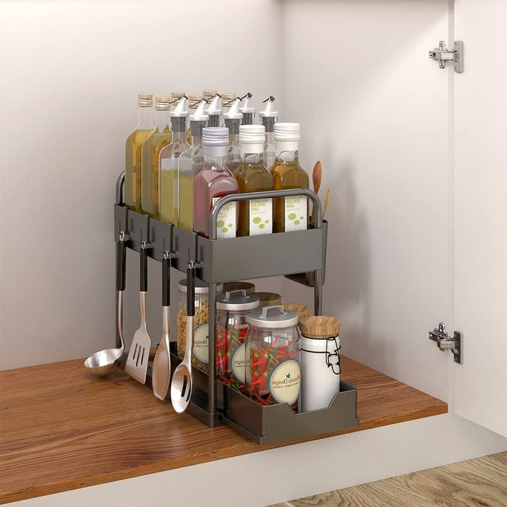 OHMG Schiebeschrank Korb herausziehen Organizer Schublade, küchen küchenschrank organizer,spülbecken