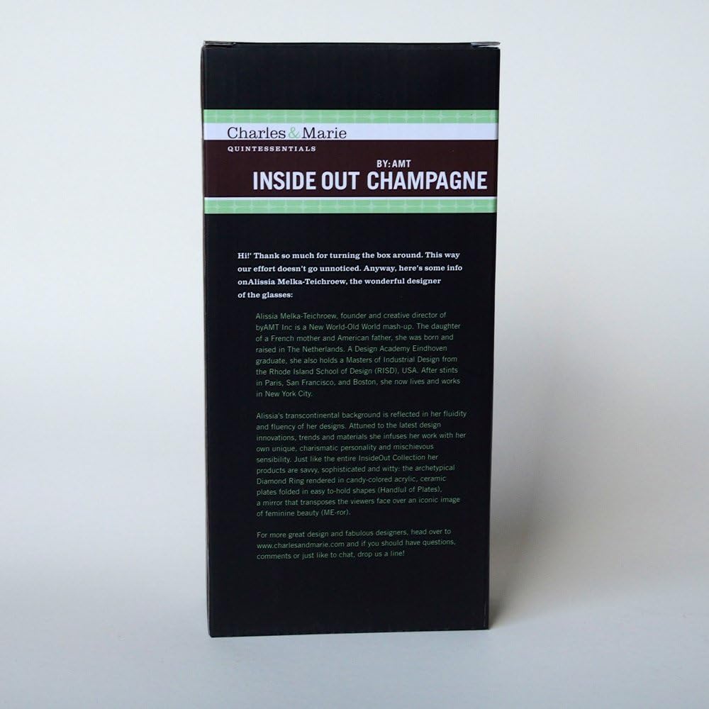Charles and Marie | InsideOut-Collection | doppelwandige Design Champagner-Gläser | 2er-Geschenkset