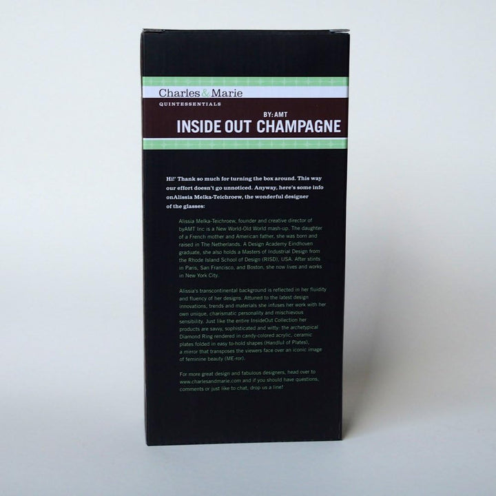Charles and Marie | InsideOut-Collection | doppelwandige Design Champagner-Gläser | 2er-Geschenkset