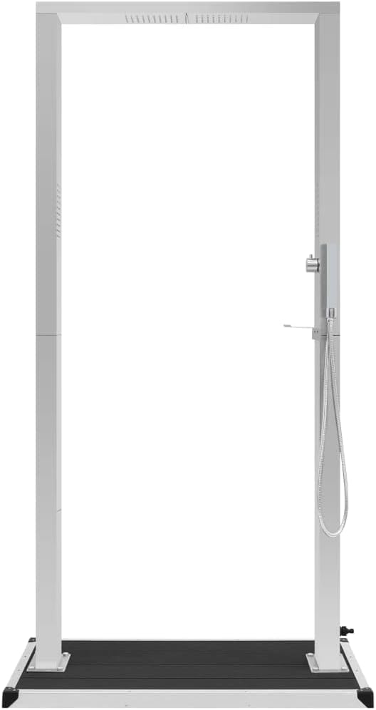 Gartendusche mit Bodeneplatte Duschsäule Pooldusche Aussendusche Garten Regendusche Campingdusche Te