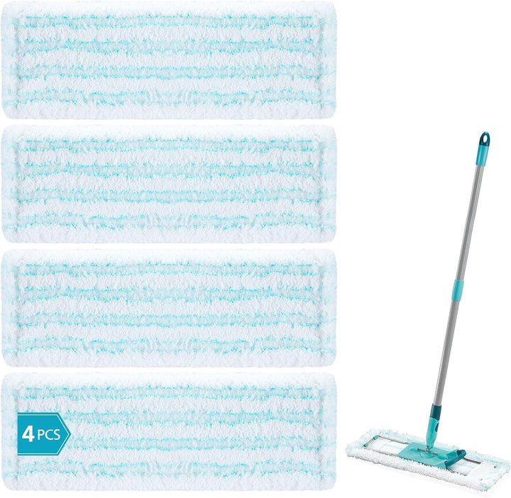 4pcs Ersatz-Wischbezüge für Leifheit Profi XL Micro Duo/Profi XL Cotton Plus , Ersatzbezug für Leifh