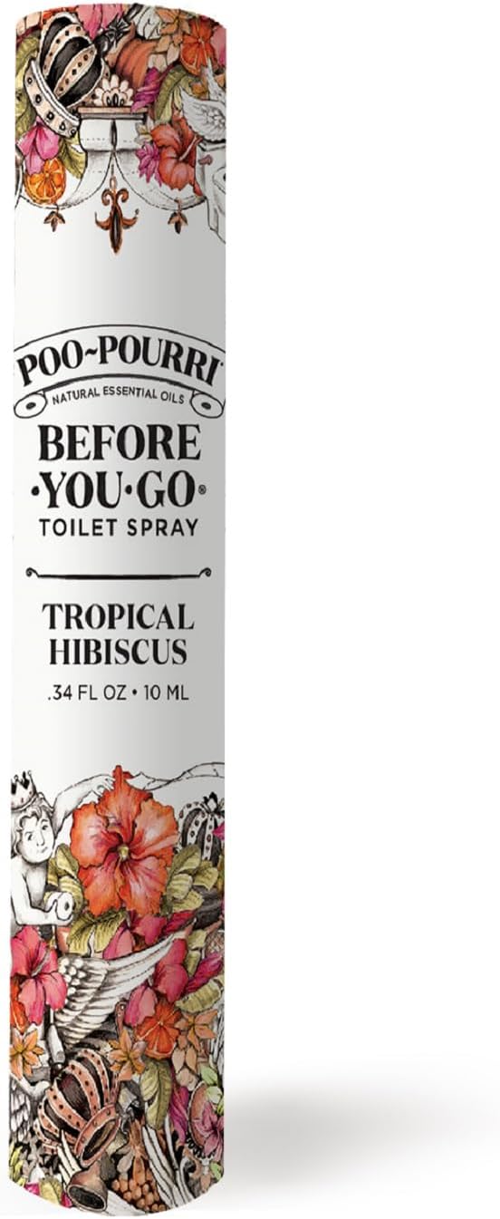 Poo-Pourri Before-You-Go Toilettenspray, Tropischer Hibiskus, Reisegrösse 10 ml, Hibiskus, Aprikose