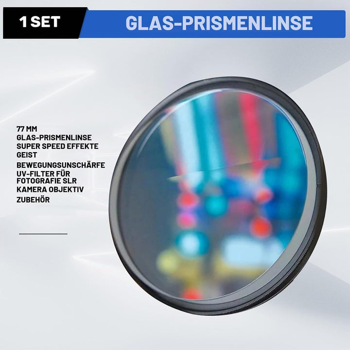 77 mm Glasprismenlinse, Super-Speed-Effekte, Ghost Motion Blur, UV-Filter für Fotografie, SLR-Kamera