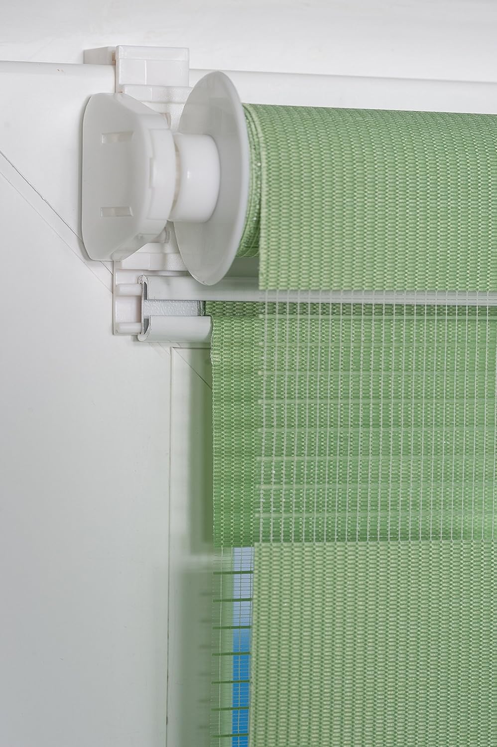 K-home 254192-5 Klemmfix Doppelrollo Denia ohne Bohren Grün 80 x 150 cm (B x L) Design:Blume Blume (