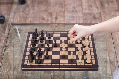 Square - Schach Schachspiel - Sport - 40 x 40 cm - Schachfiguren & Schachbrett aus Holz