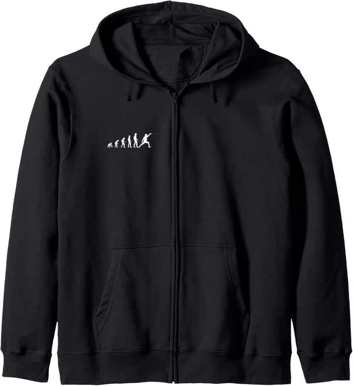 Evolution des Fechter Degen Lustiges Fechten Outfit Kapuzenjacke