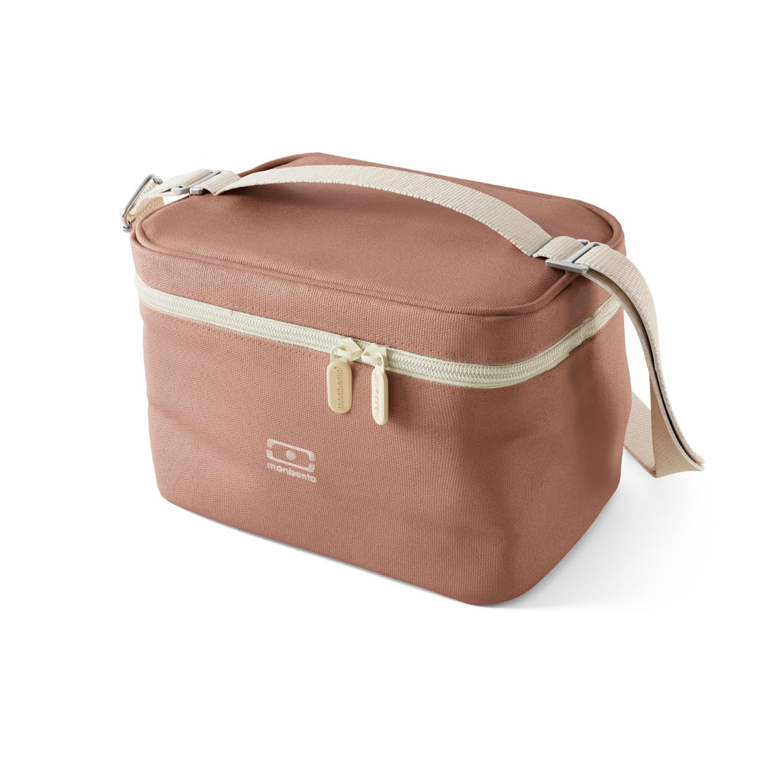MONBENTO - Kleine Kühltasche für Unterwegs Arctic rosa Moka - Lunch Tasche für Lunchbox, Trinkflasch
