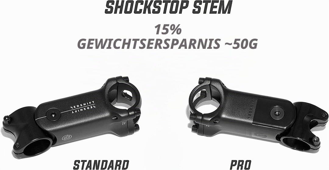 REDSHIFT ShockStop PRO Vorbau für Fahrräder, stossdämpfender Fahrradvorbau für Rennräder, Gravelbike