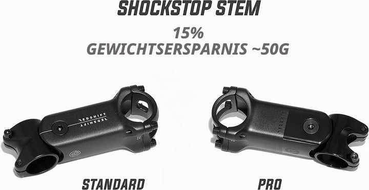 REDSHIFT ShockStop PRO Vorbau für Fahrräder, stossdämpfender Fahrradvorbau für Rennräder, Gravelbike