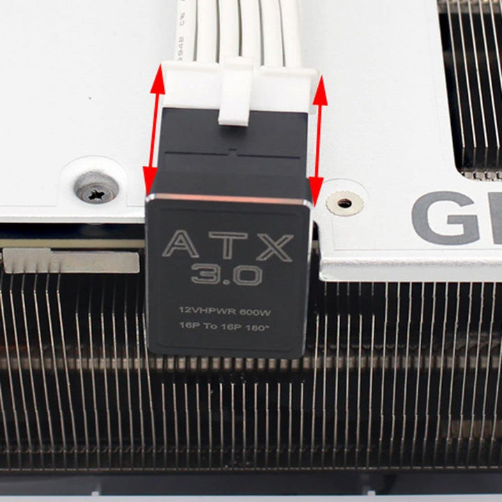 chenyang ATX3.0 PCI-E 5.0 12VHPWR 16Pin Power Modular Change Direction Adapter nach unten gewinkelt