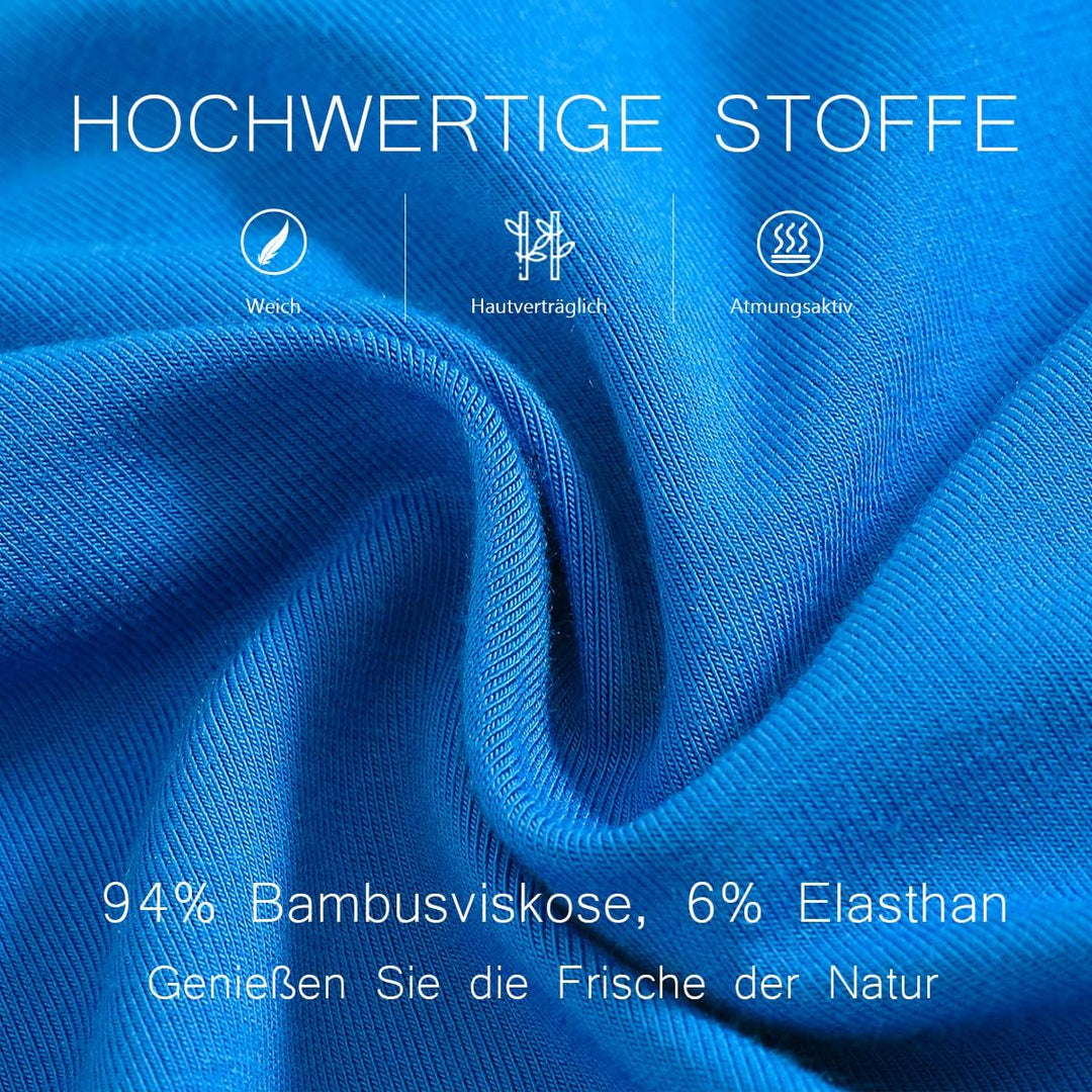 ZAIGELUO Herren Slips Unterhosen Bambus Männer Unterwäsche Atmungsaktiv Low Rise Weiche Mens Briefs