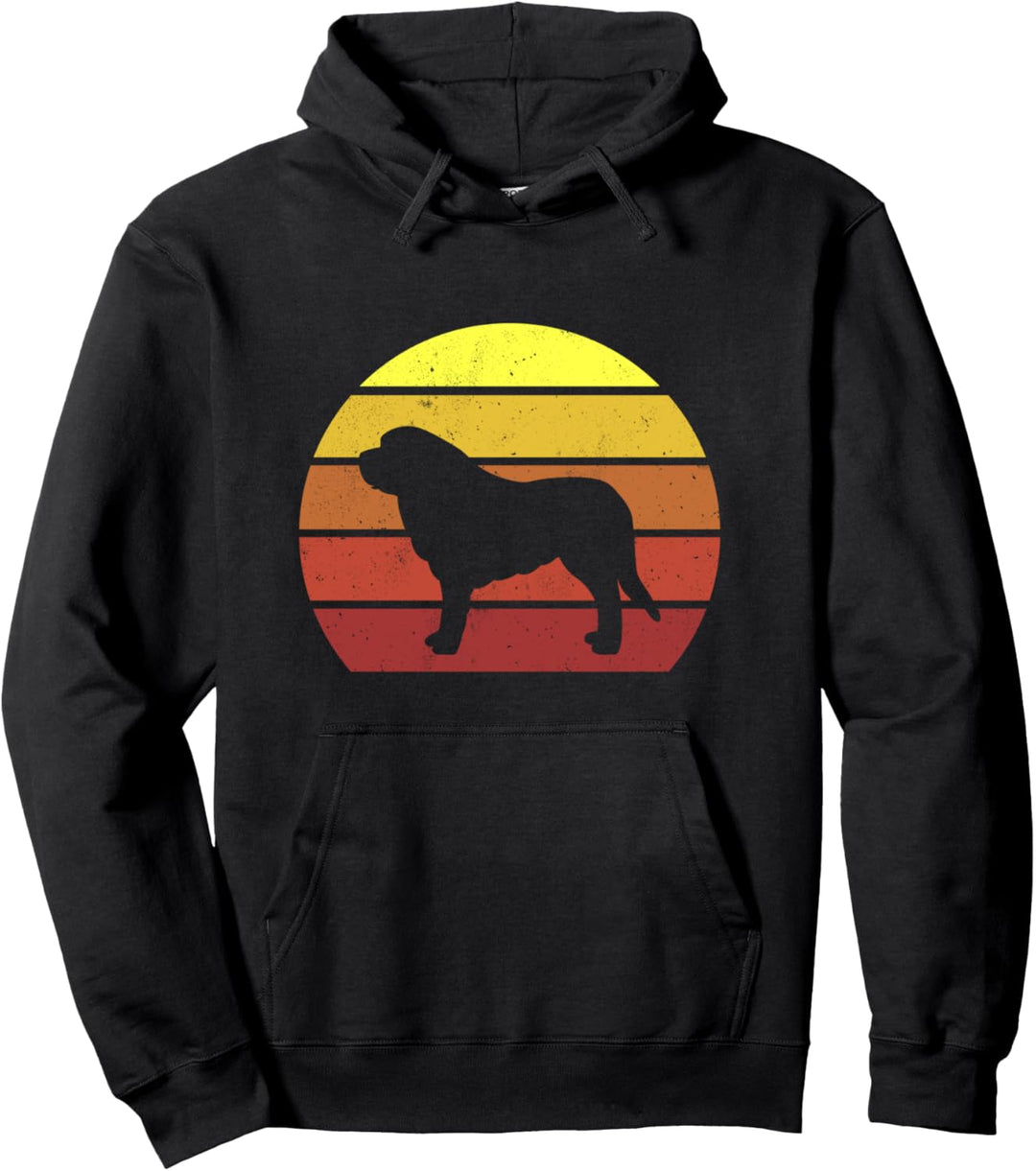 Vintage Bernhardiner Stolzer Hundehalter Pullover Hoodie