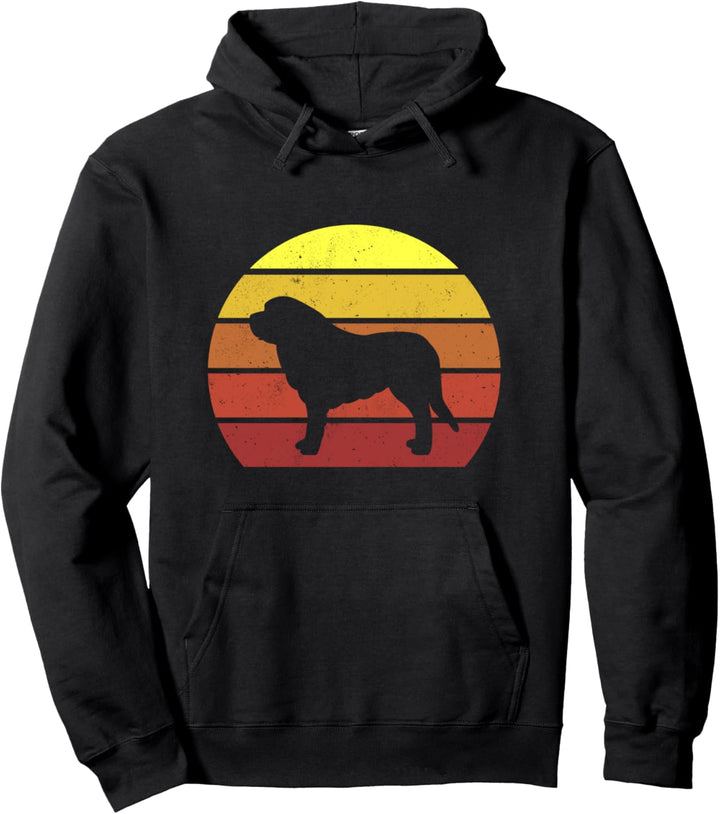 Vintage Bernhardiner Stolzer Hundehalter Pullover Hoodie